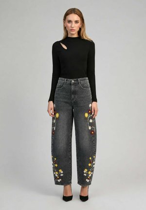 AN'GE, PANTALON PIBRI GRIS - Wide Leg - gris
