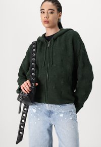 The Ragged Priest THING HOODIE - Chaqueta de punto - green