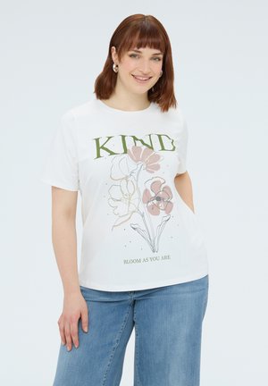 Fiorella Rubino CON  FLOREALE - T-shirt con stampa - bianco