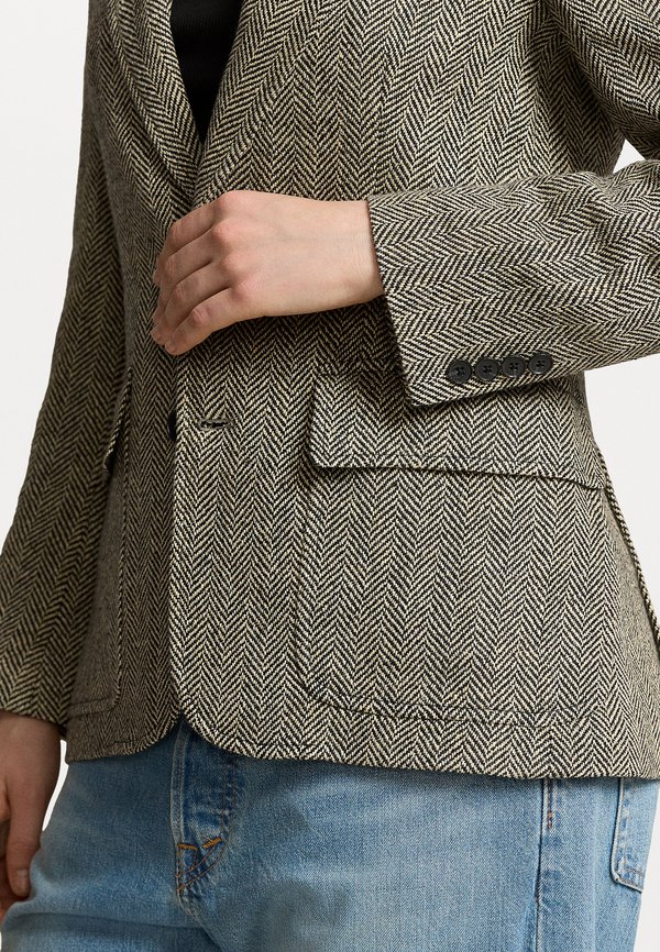 HERRINGBONE LINEN BLEND BLAZER - Blazer4