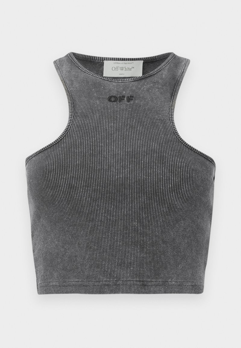 OFF-WHITE OFF STAMP ROWING - Top - marble black/dark grey - Zalando.co.uk