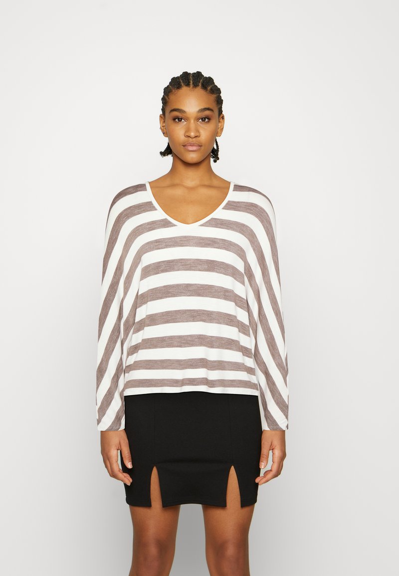 Damen Strickjacken | ONLY ONLLIRA VNECK Strickpullover walnut tofu/braun - YR32443 Damen Strickjacken | ONLY ONLLIRA VNECK Strickpullover walnut tofu/braun - YR32443