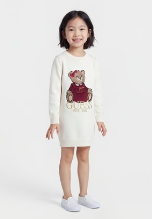 Guess, TODDLER KIDS SWEATER DRESS - Pulóverruha - cream white