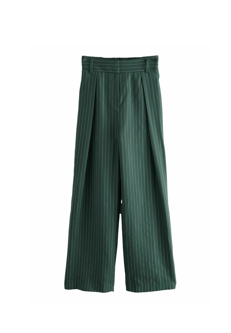 Next TALL FIT - WIDE LEG ELASTIC BACK - Pantalones - green