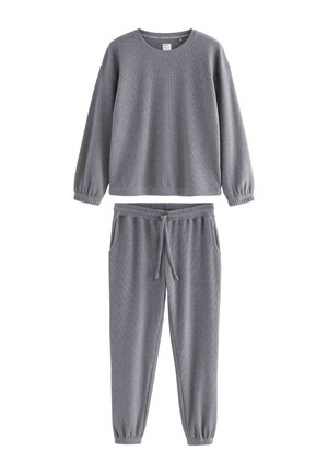PETITE FIT - COSY WAFFLE LONG SLEEVE SET - Yöasusetti - slate grey
