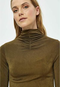 Desires DEBOB HIGH NECK LONG SLEEVE T-SHIRT - Langarmshirt - beech green st