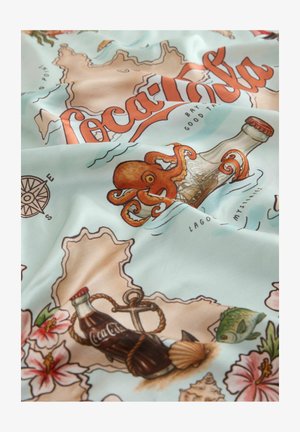 Next, LICENSED MAP PRINT SQUARE LIGHWEIGHT SCARF . - Scarf - coca cola