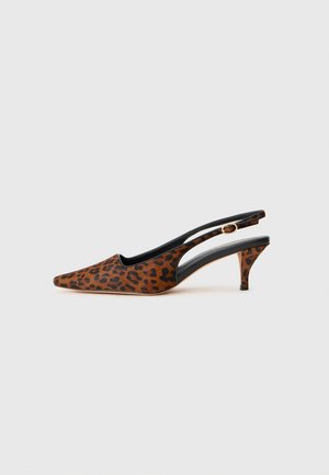 Classic heels - mottled dark brown