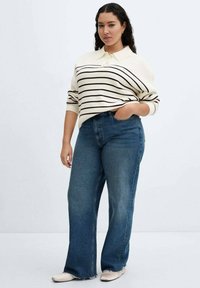 Mango RICCIOVE - Strickpullover - dark blue