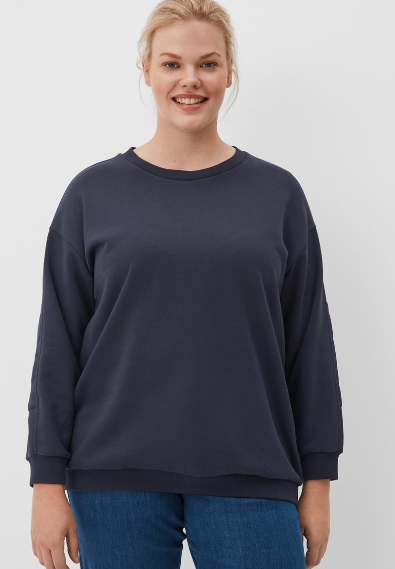 Triangle Blue Pattern Print Women's Sweatshirt main image 0