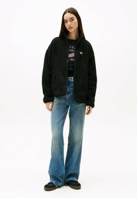 Tommy Jeans Fleecejakke - black