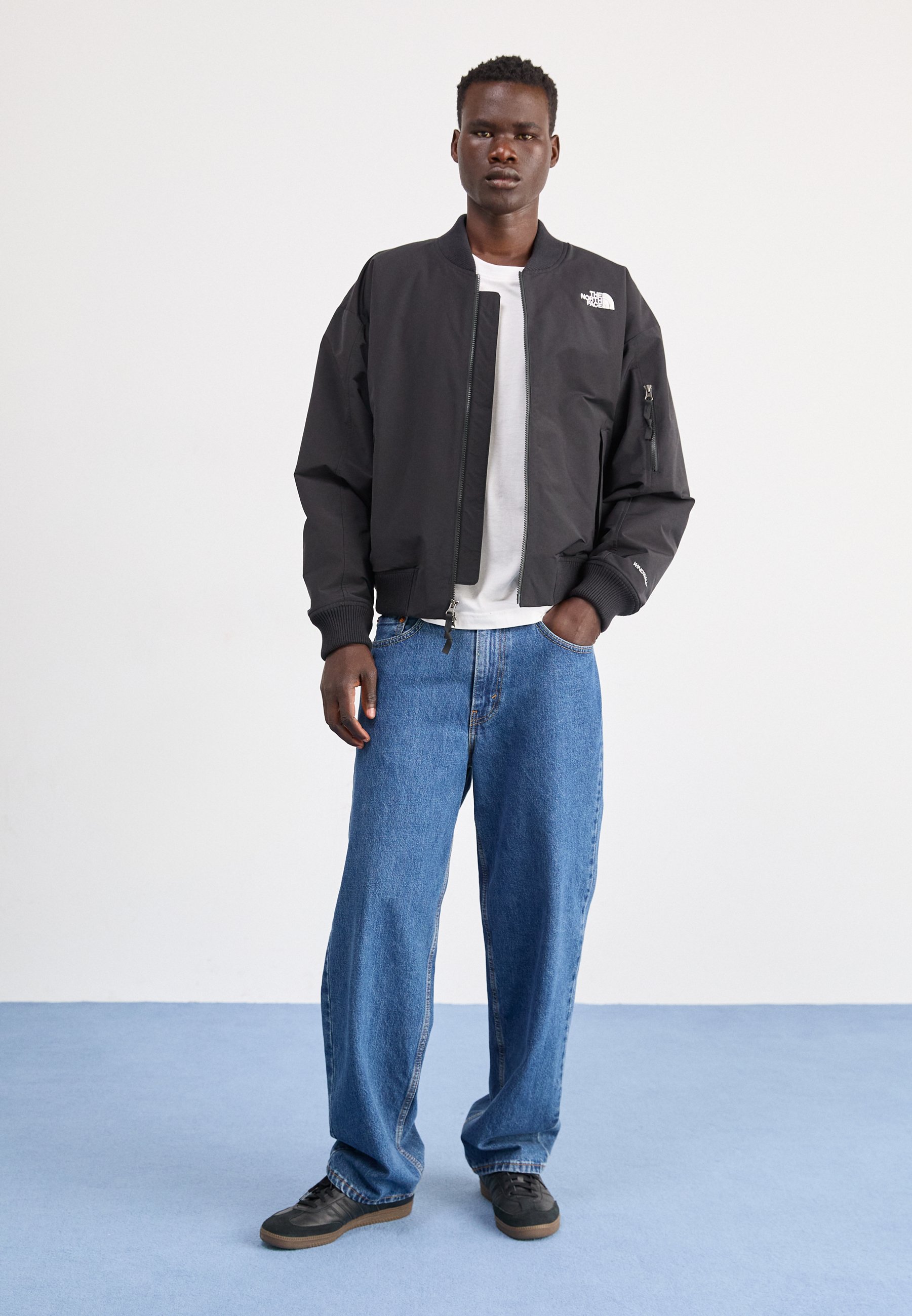 north face black bomber