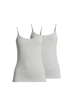 2ER PACK - Unterhemd/-shirt - silber melange