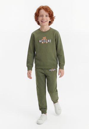 MOSCHINO TRACKSUIT UNISEX SET - Sportinis megztinis - olive green
