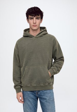 Abercrombie & Fitch, ESSENTIAL POPOVER  - Sweat à capuche - green