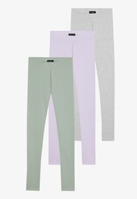 Even&Odd 3 PACK - Tajice-hlače - lilac/green/light grey marl