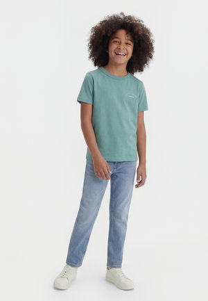 Jack & Jones Junior JJCOLLEGE LOGO TEE CREW 2 PACK - T-shirts basic - mineral blue/navy blazer