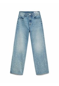 VANESSA NIEDRIGE TAILLE WEITER BEINSCHNITT  - Brīva piegriezuma džinsi - light blue denim