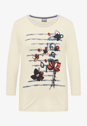 Long sleeved top - panna cotta frontprint
