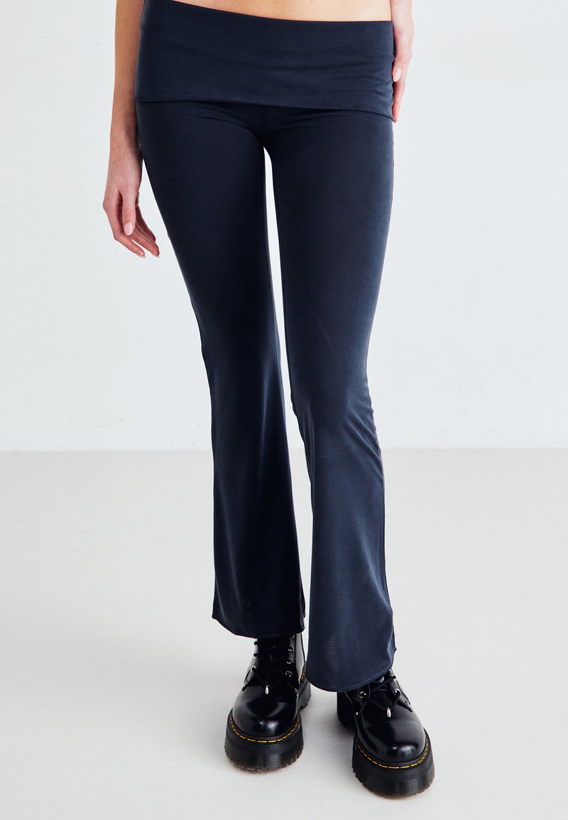 Jaded London - FOLD OVER WAISTBAND TROUSERS - Pantalon classique - grey, Agrandir