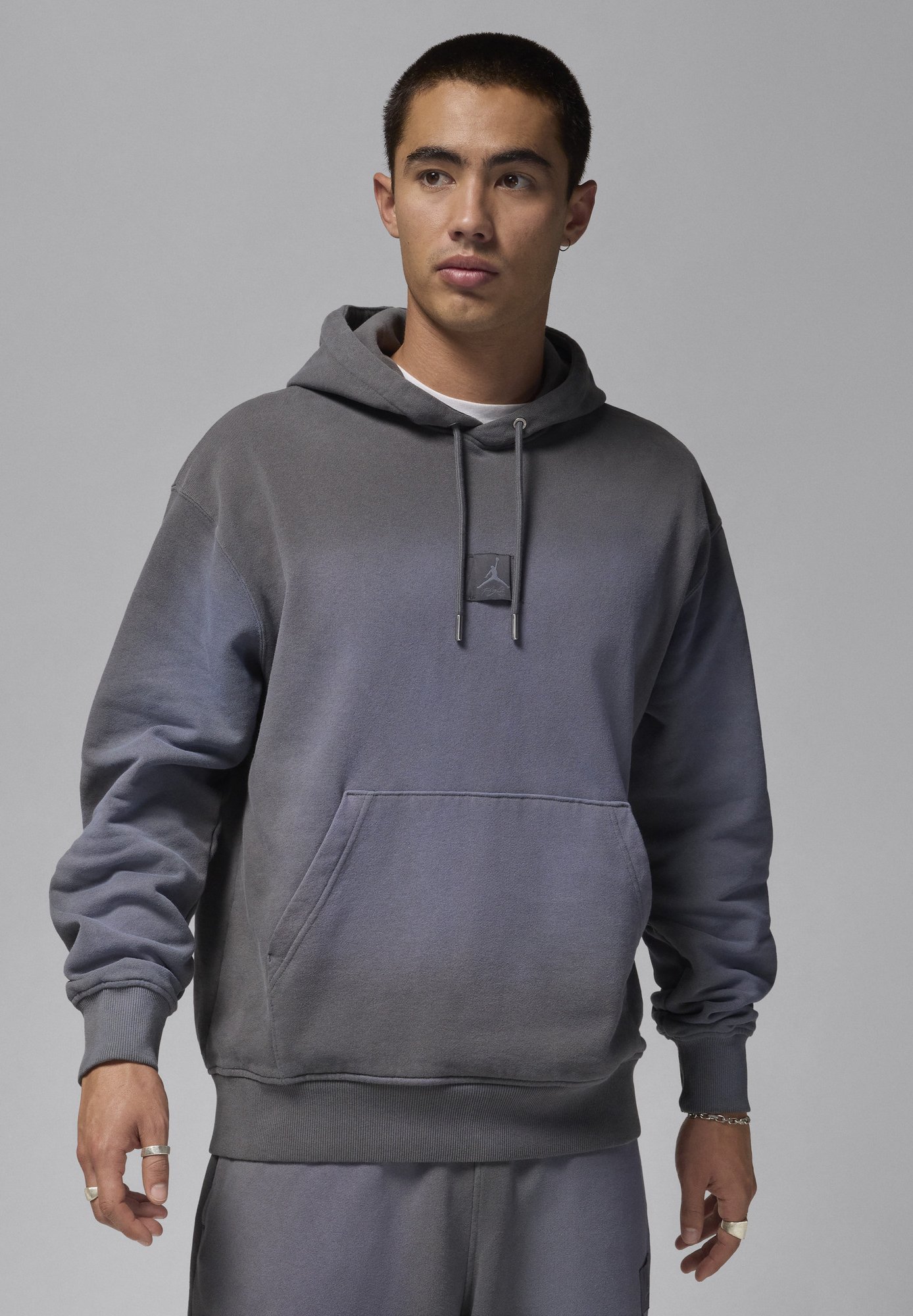 jordan flight hoodie grey