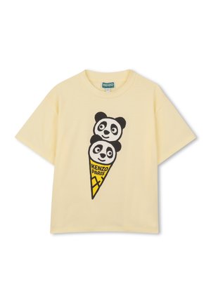 KURZÄRMELIGES - Print T-shirt - paleyellow