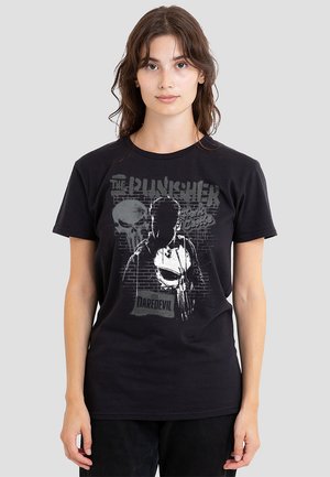 DAREDEVIL BORN AGAIN THE PUNISHER GRAFFITI - Print T-shirt - black