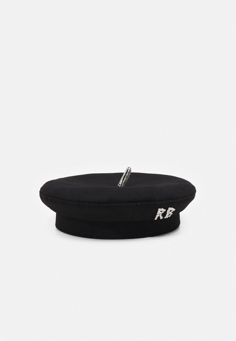 RUSLAN BAGINSKIY EMBELLISHED BERET - Adīta cepure - black