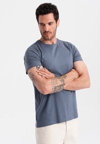 Ombre T-shirt basic - dark blue