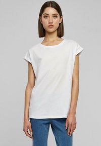 Urban Classics EXTENDED SHOULDER 2-PACK - T-shirt basic - white black