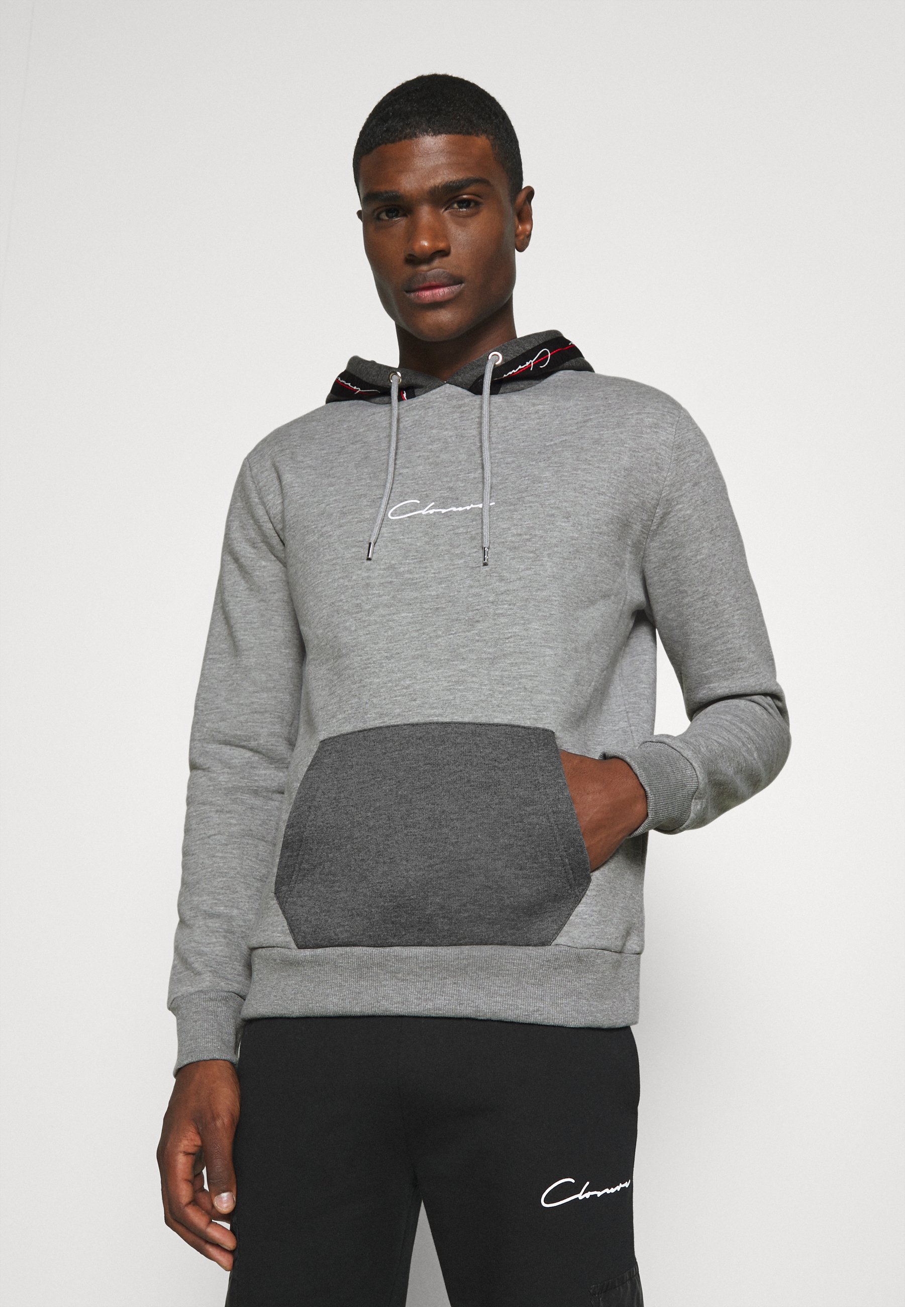 Grå Hoodies CLOSURE London på nett | Zalando.no CLOSURE London BAND STRIPE HOODY - Hoodie - grey