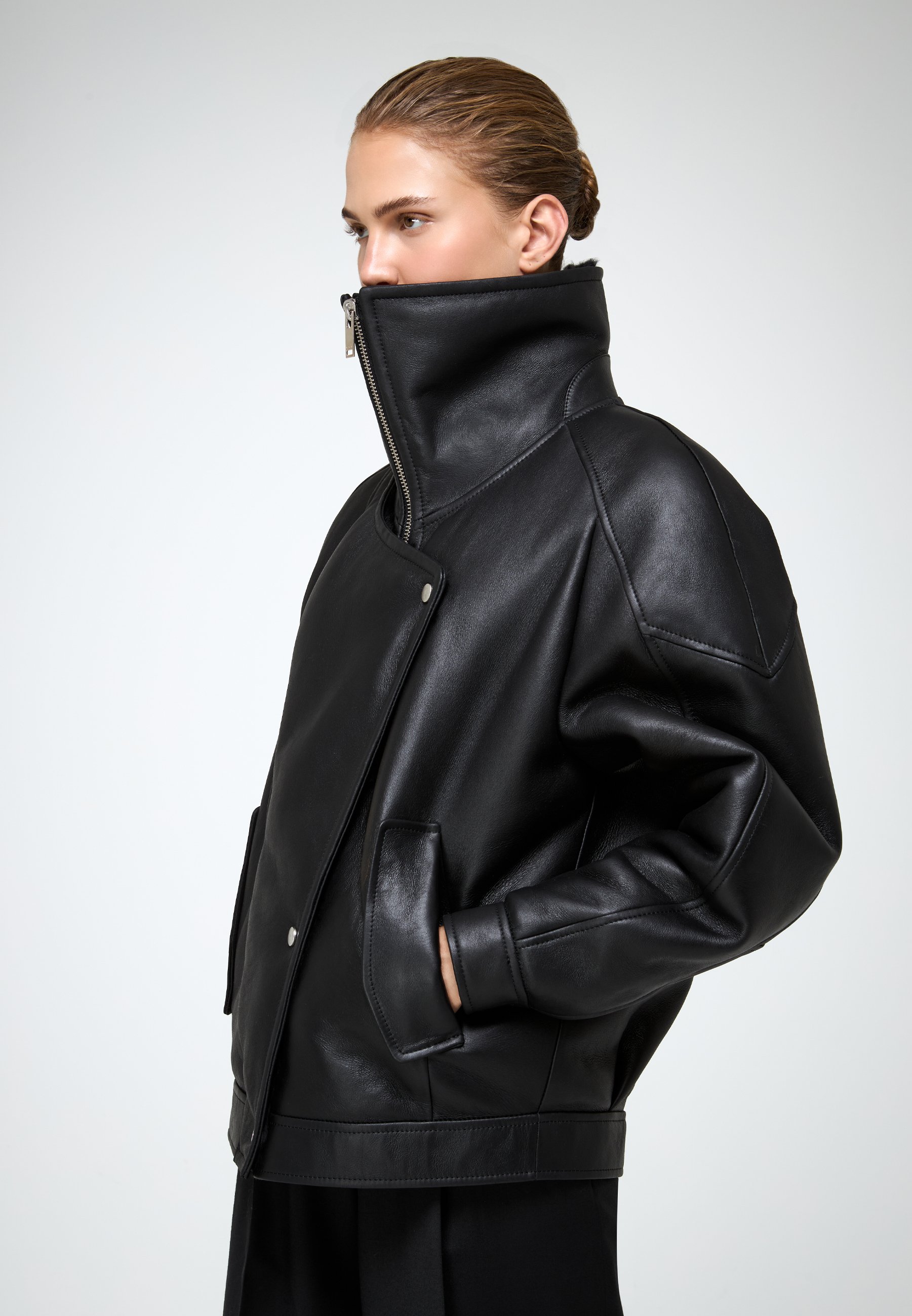 Gajess♡ Giselle Leather Blouson Gisele Leather Blouson | Gajess