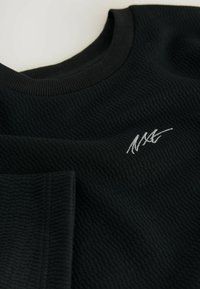Next REGULAR FIT - SHORT SLEEVE TEXTURED  - T-shirts basic - black