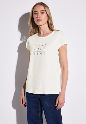 MIT WORDING - Print T-shirt - weiß