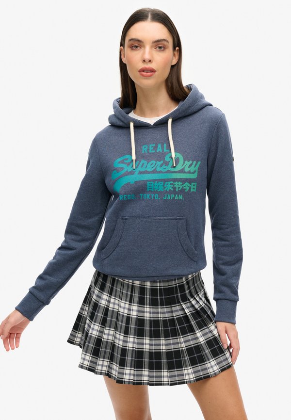 TONAL VINTAGE LOGO GRAPHIC  - Kapuzenpullover - indigo marl