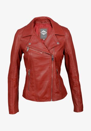 BONNIE - Chaqueta de cuero - red