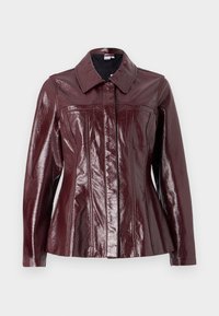 Vero Moda VMLOTTIE PEPLUM JACKET - Imitert skinnjakke - winetasting