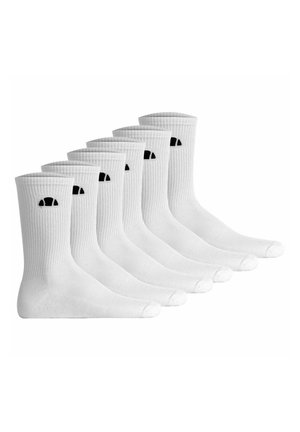 UNISEX 6ER PACK - ALACRE CREW LOGO EINFARBIG - Socken - weiß