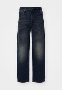 Weekday RAIL MID LOOSE - Straight leg jeans - deep ocean blue/blue ...