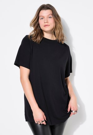 Studio Untold, STUDIO UNTOLD LONGLINE SHIRT 794475 - Jednoduché tričko - black
