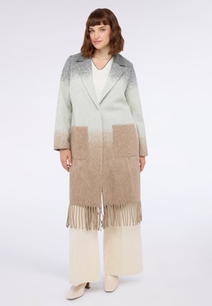 CON FRANGE - Cappotto classico - grigio