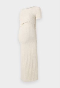 OLMDANDRA NURSING O NECK DRESS - Jurk - pumice stone