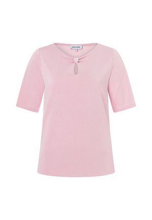 More & More, MORE & MORE SOFTES HALBARMSHIRT, KNOT-DETAIL - Print T-shirt - milky rose