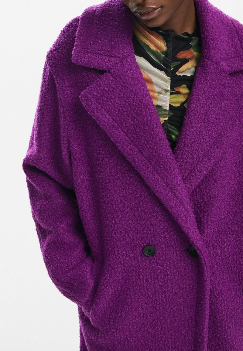 manteau DESIGUAL en laine et polyester taille 38 (voir