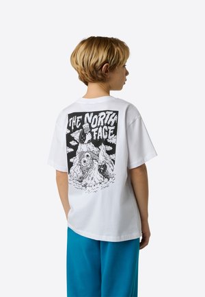 SPORTS OVERSIZED POCKET TEE GRAPH UNISEX - T-shirt med print - white