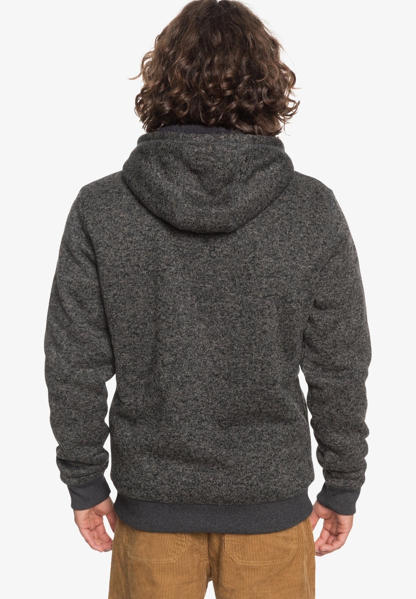 zip up sherpa hoodie