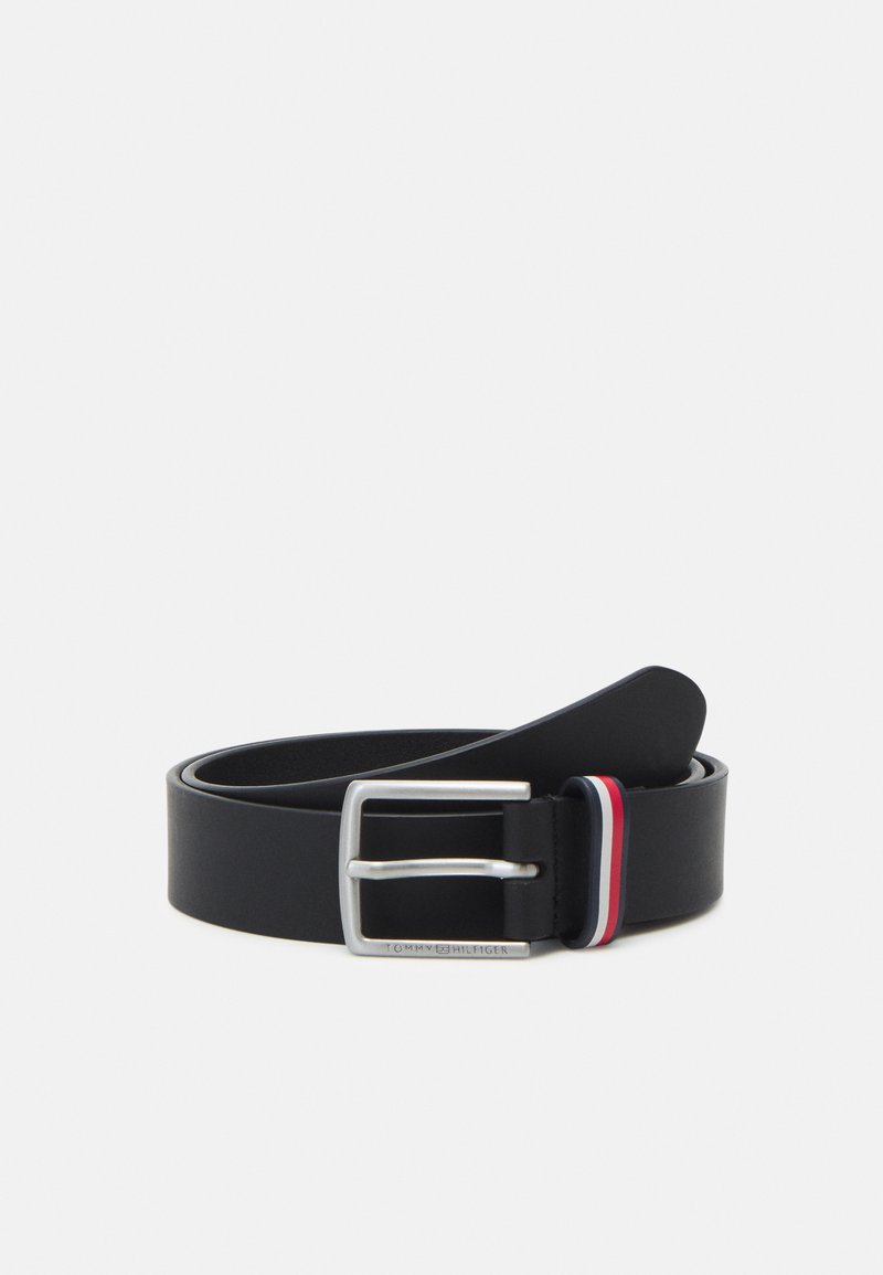 Tommy Hilfiger BELT UNISEX Belt black Zalando.co.uk