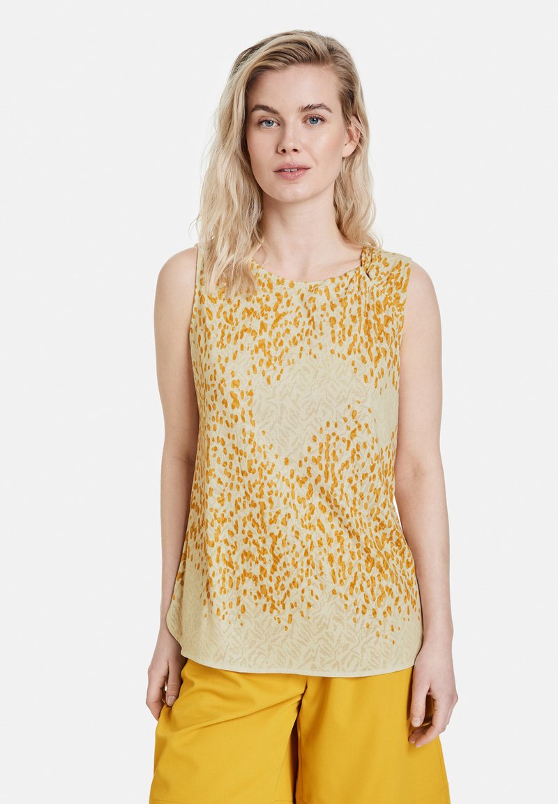 Taifun SHIRT - Top - light creme gemustert/beige - Zalando.be