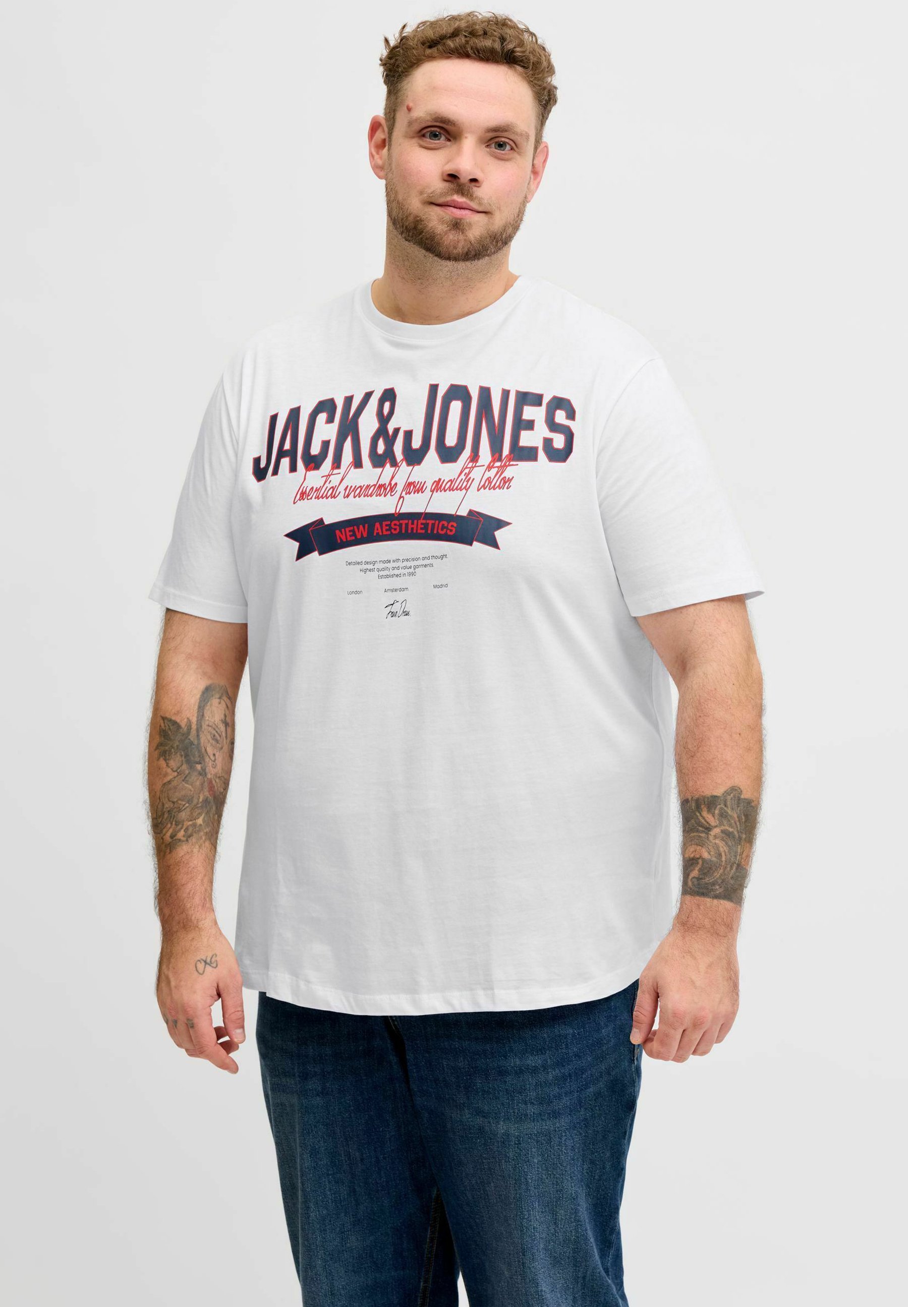 Jack & Jones T-shirt With Round Neck And Motif Print Desde 5,33 € | Compara Precios En
