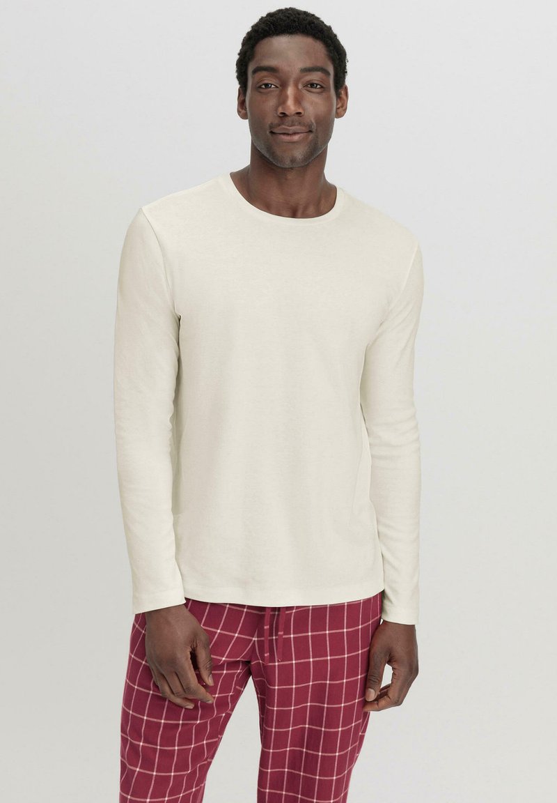 hessnatur LANGARM - Nachtwäsche Shirt - naturweiss